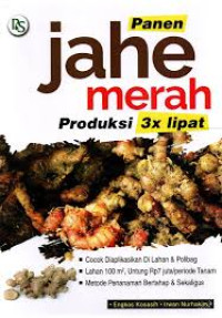 Panen Jahe Merah Produksi 3X Lipat