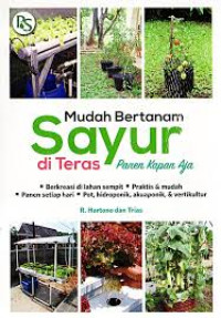 Mudah Bertanam Sayur Di Teras Panen Kapan Aja