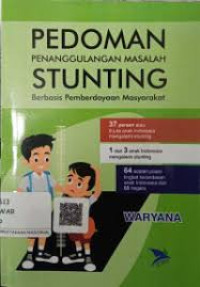 Pedoman Penanggulangan Masalah Stunting Berbasis Pemberdayaan Masyarakat